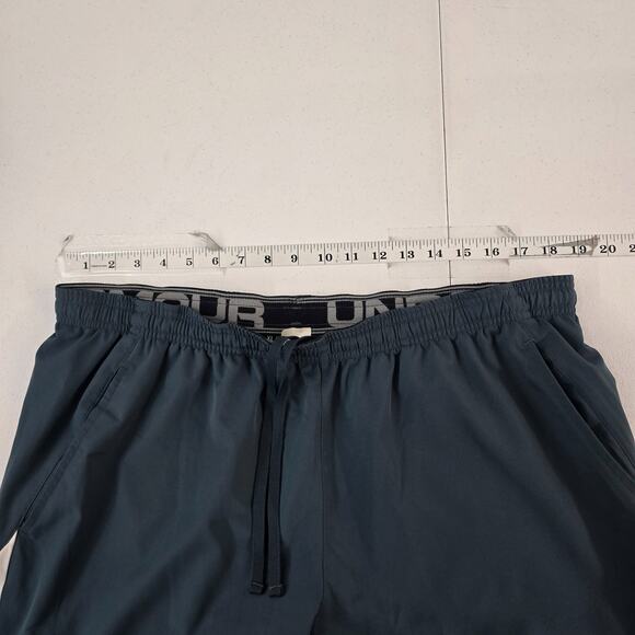 Under Armour Men's XL Loose Fit Track Pants Gray White 100% Polyester 6384 - Picture 3 of 9